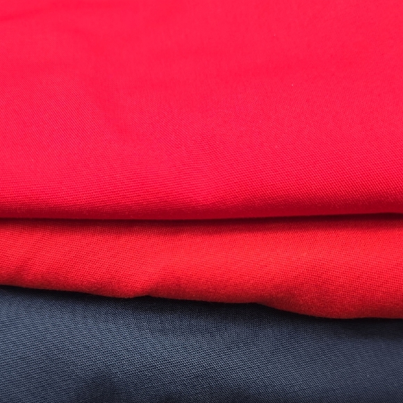 Red and Navy Blue Fabric - Picture 1 of 4